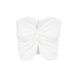 European And American Style Women's Summer Fashion Short Bow Slim Sleeveless Twisted One Shoulder Strapless Top_ecoleips.com