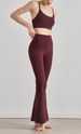 Elasticity Flared Nude Feel High Waist Slimming Hip Lift Wide Leg Outdoor Sports Fitness Yoga Long Pants_ecoleips.com