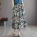 Summer Ethnic Style Cotton Linen Floral Print 2026 New Women's Fashion Plus Size Dress For Middle-Aged And Elderly_ecoleips.com