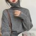 Japanese-Inspired High Neck Soft Sweater For Women - Retro Button Detail Casual Pullover (Off-White/Khaki/Olive Green/Black/Greyish)_ecoleips.com
