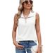 European And American Cross-Border Foreign Trade 2025 Spring/Summer Solid Color Zipper Collar Loose Vest Casual_ecoleips.com