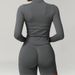 Women’s Clothing Stand Collar Zipper Long Sleeve Yoga Jacket Women Tight Quick Drying Yoga Clothing Outdoor Fitness Sports Tops_ecoleips.com
