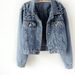 Women's Cropped Denim Jacket With Pearl Embellishments - Oversized Ulzzang Style For Spring & Fall (4 Colors, S-5XL)_ecoleips.com