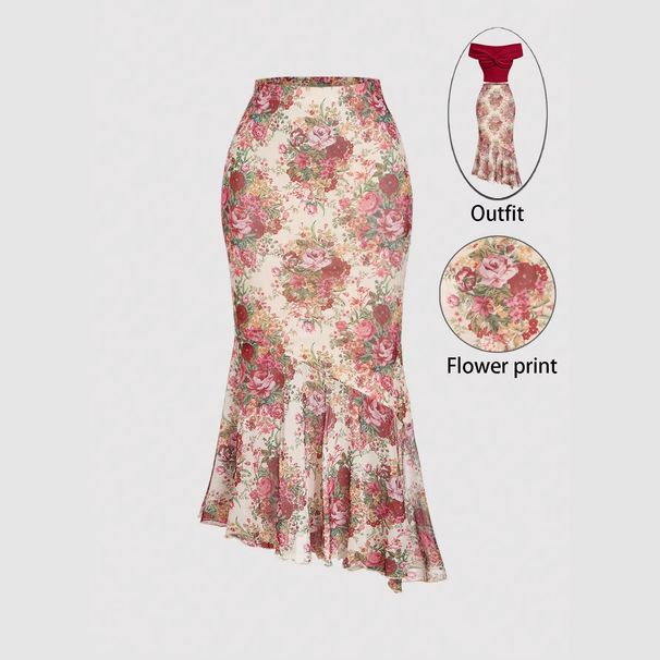Women's Korean Style Floral Dress French Resort Outfit Summer 2026 New Exquisite Clothing_ecoleips.com