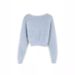 Women's V-Neck Short Cardigan Sweater Lightweight Long Sleeve Open Front Casual Knitwear For Spring & Fall_ecoleips.com