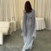 Women's Clothing solid color waist fairy style elegant long evening dress for women_ecoleips.com