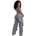 Women's Clothing Women's Straight Jeans Women's Autumn Street Fashion Detachable Button High Waist Pants_ecoleips.com