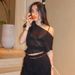 European And American Women's Summer Slim Fit Solid Color Off-Shoulder Top Sexy See through Lightweight Fashion Wholesale_ecoleips.com