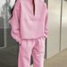 Premium Fleece Tracksuit Set For Women - Thickened Long-Sleeve Hoodie & Jogger Pants (XXXL Plus Size, 7 Elegant Colors, 680GSM Poly-Spandex Blend)_ecoleips.com