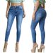 High-Waisted Skinny Jeans For Women – Slimming Mid-Rise, Stretch Denim, Raw Hem (S-Xl, Mid Blue, Tummy Control & Lifted Look)_ecoleips.com