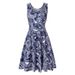 2024 Hot-Selling Women's Fashion European And American Print Summer Beach Round Neck Sleeveless Flared Long Dress_ecoleips.com