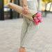 Women's Clothing Spring and Autumn New Style Solid Color Loose Casual Drawstring Elastic Waist Cotton and Linen Trousers_ecoleips.com