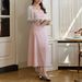 Plus Size Wrap Dress With Ruffles Plaid Print High Waist Slimming Spaghetti Strap Dress For Curvy Women Chic A-Line Dress_ecoleips.com