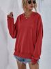 Women's Casual Loose Sweatshirt Fleece Lined Hooded_ecoleips.com