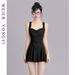 Women's Slimming One Piece Swimsuit Concealing Tummy Supporting Waist Flattering Young Women Perfect Swimwear_ecoleips.com