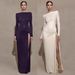 Women's Off-Shoulder Knotted Evening Dress Sexy Long Slim Fitting Exclusive_ecoleips.com