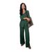 Women's Solid Color Cardigan Shirt And Wide Leg Trousers Set With Pocket Summer Fashion Style_ecoleips.com