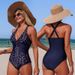 Women's Woven One Piece Swimsuit Sexy Style Vacation Look Regular Fit Polyester Spring/Autumn Summer Winter_ecoleips.com