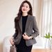 Women's Wool Casual Blazer, Fall/Winter 2025 New , Petite-Friendly Short Woolen Suit Jacket, European And American_ecoleips.com