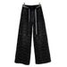 Retro Denim Jeans Rhinestone Embellished Loose Fit Heavy Duty Wide Leg Pants Spring Trend For Women_ecoleips.com