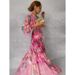 Women's Clothing Temperament Elegant Intellectual Style Lace Splicing Large Swing Chiffon Dress_ecoleips.com