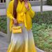 Women's Clothing Gradient Color Digital Printing Skirt Set_ecoleips.com