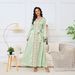 Women's Clothing Muslim Temperament New Women's Clothing Hot Diamond Long Sleeve V Neck Large Swing Dress Ins_ecoleips.com