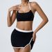 Women's Clothing New Suits Sexy Yoga Sports Underwear Fitness Running Pants Women's Bra Short Skirt Suit_ecoleips.com