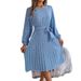 Instagram-style Real Shot Of The New Spring/summer Casual Long-sleeve Floral Pleated Skirt. . European And American_ecoleips.com