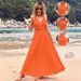Beach High-end Niche Long Dress, Often Worn French Backless Sexy Big Swing Dress_ecoleips.com