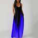 Women's Clothing Women's Elegant Stylish One Piece Long Dress Mid Waist Spring Summer Fashion Print With Pockets_ecoleips.com