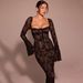 Women's Clothing New Trumpet Sleeve Sexy Lace Tube Top Long Skirt Fashionable Hot Girl Backpack Hip Dress_ecoleips.com