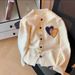 Women's Colorful Button Heart Embroidered Short Knit Cardigan Loose Fit Casual Sweater Spring Autumn Versatile_ecoleips.com