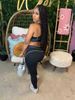Contrast Trim Racerback Tank Top + Squat Proof High Rise Yoga Pants Set, Breathable Elastic Fitness Activewear Two Pieces Tracksuit_ecoleips.com