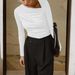 cross-border Business Casual Women's T-shirt With A Slanted Collar, 2025 New Y2K Style, Slim-fit, Regular_ecoleips.com