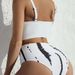 Verve 2024 New Printed Two-Piece Bikini Swimsuit Sexy Push-Up High-Waist Women's Triangle Swimwear Bathing Suit_ecoleips.com