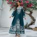 Verve AB425 Muslim Abaya Printed Dubai Women's Dress With Rhinestones Jalabiya_ecoleips.com