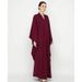 F272 Foreign Trade Supply Cross-border Platform Solid Color Batwing Sleeve Middle East Dubai Loose Plus-size Embroidered_ecoleips.com