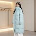 girl Girl Liangshi Autumn Same Style 2025 New Down Jacket Women Extra Long Winter Thick Loose Over-the-Knee Couple Men's Coat_ecoleips.com