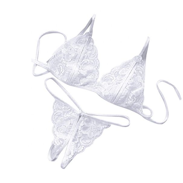 Women Lady Sexy Lingerie Lace Underwear Sleepwear G-string Lingerie Female Underwear Set Women's Bra Suit Комплект_ecoleips.com