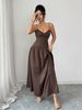 Elegant French Retro Style Women's Slip Dress Spring Summer Elegance_ecoleips.com
