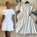 Women's Clothing Red Style Knitted Dress For Women Short Sleeve High Waist A-Line Skirt Slimming Sophisticated Summer Fashion_ecoleips.com