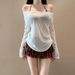 Women's Clothing Three Piece Swimsuit Set Pure Sexy Bikini Loose Cover Up Slimming Hot Springs Perfect_ecoleips.com