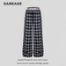 Unisex Vintage Checkered Wide Leg Pants 90s Grunge Plaid Trousers For Men And Women_ecoleips.com