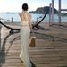 Resort Style Sexy Hot Girl Women V-Neck Halter Camisole High Waist Patchwork Long Skirt Two-Piece Set_ecoleips.com