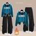 Korean Streetwear Set: Oversized Fleece Hoodie + American Vintage Cargo Pants (Cotton Blend, Unisex Winter Loungewear With Retro Vibes)_ecoleips.com