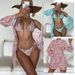 Women's Sexy Bikini Set With Mesh Cover-Up - 3-Piece Swimsuit For Beach & Pool - Quick-Dry Fabric - S/M/L Sizes_ecoleips.com