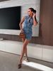 Women's Chic Sleeveless Denim A-Line Dress Corset Waist Stylish Casual Dress for Women_ecoleips.com