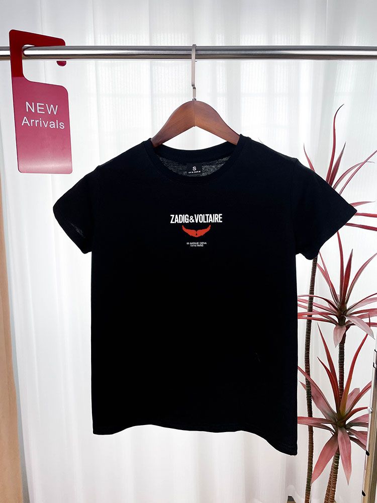 Women Standard Printed Casual Short Sleeve Tee_ecoleips.com