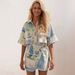 Floral Lace Outfit Set – Trendy Printed Top & Skirt For Women (XS-XXL, Versatile Summer/Spring Style)_ecoleips.com